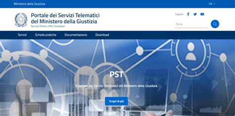 Portale dei Servizi Telematici del Ministero della Giustizia